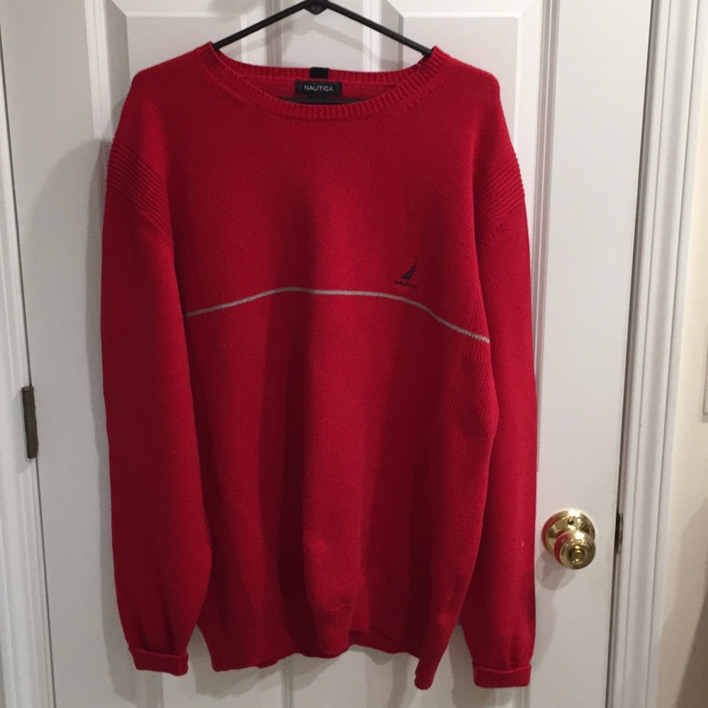 Nautica Solid Crew Neck Sweater